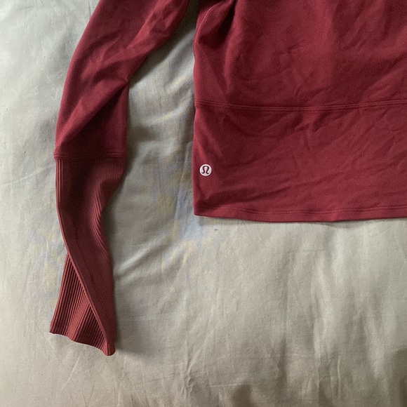 Lululemon Burgundy Cropped Jacket - Picture 6 of 7